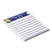 Gepersonaliseerde Rosie de Riveter Custom Notitieb Notitieblok (Schuin)