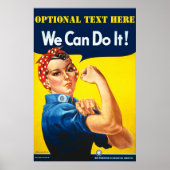 Gepersonaliseerde Rosie De Riveter Poster (Voorkant)