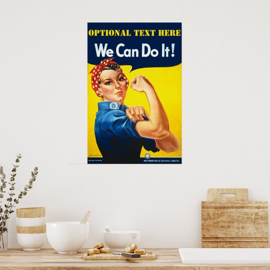 Gepersonaliseerde Rosie De Riveter Poster (Keuken)