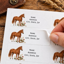 Gepersonaliseerde Rossekleurige Quarter Horse West