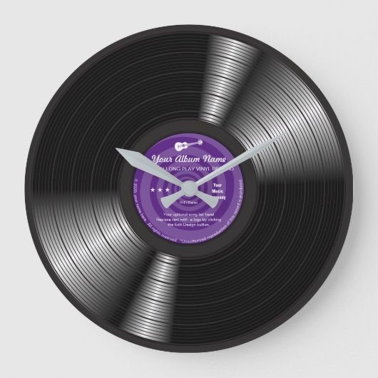Gepersonaliseerde rots rond de Clock LP Grote Klok (Voorkant)