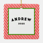 gepersonaliseerde rotsklimmers keramisch ornament (Achterkant)