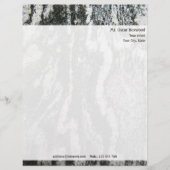 Gepersonaliseerde rottextuur met retouradres briefhoofd (Voorkant)