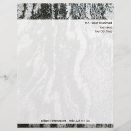 Gepersonaliseerde rottextuur met retouradres briefhoofd