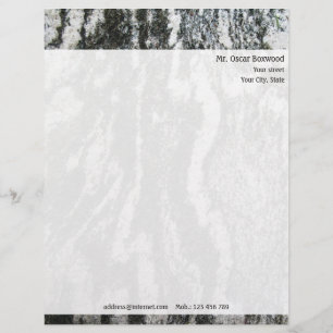 Gepersonaliseerde rottextuur met retouradres briefhoofd