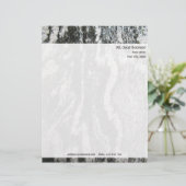 Gepersonaliseerde rottextuur met retouradres briefhoofd (Staand voorkant)