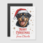 Gepersonaliseerde Rottweiler Hond Vrolijk Kerstfee (Voorkant / Achterkant)