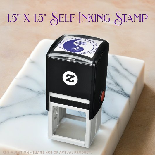 Gepersonaliseerde Round Healthcare Business Logo & Zelfinktende Stempel