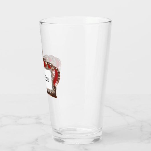 Gepersonaliseerde "Royal Crown" Glas (Links)