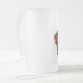 Gepersonaliseerde "Royal Crown" Matglas Bierpul (Voorkant links)