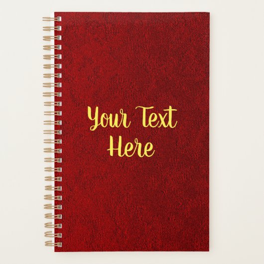 Gepersonaliseerde Royal Red Planner (Voorkant)