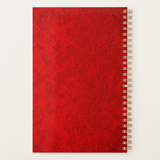Gepersonaliseerde Royal Red Planner (Achterkant)