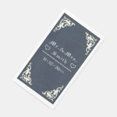 Gepersonaliseerde Royal Slate Table servet (Hoek)