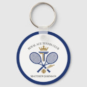 Gepersonaliseerde Royal Tennis Club sinds jaar en  Sleutelhanger (Achterkant)