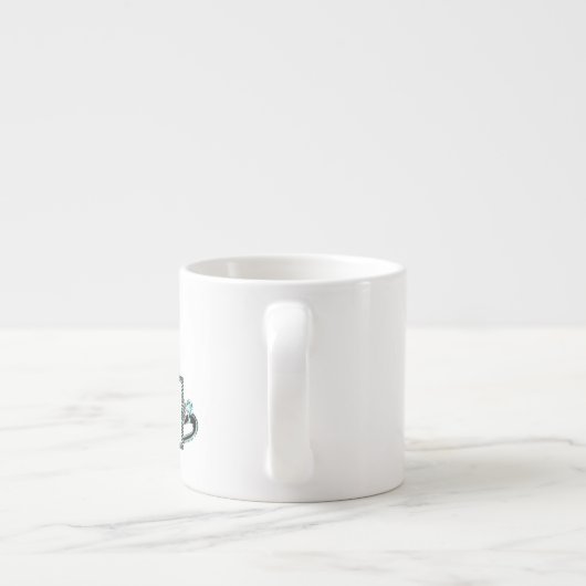 Gepersonaliseerde "Royal Tiara" Espresso Kop (Achterkant)