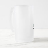 Gepersonaliseerde "Royal Tiara" Matglas Bierpul (Voorkant links)