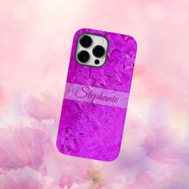 Gepersonaliseerde Roze Artistieke Naam Case-Mate iPhone 14 Pro Max Hoesje