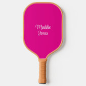 gepersonaliseerde Roze augurk bal paddle (Achterkant)