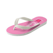 Gepersonaliseerde roze ballet Tutu Ballerina Dance Kinder Teenslippers (Schuin)