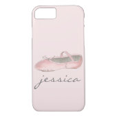 Gepersonaliseerde roze balletschoen dance ballerin Case-Mate iPhone case (Achterkant)