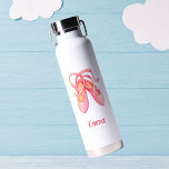 Gepersonaliseerde roze balletschoenen waterfles<br><div class="desc">Schattigee ballerina waterfles,  een geweldig cadeau-idee voor je dochter! Voeg een naam toe en maak deze van jou!</div>