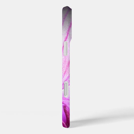 Gepersonaliseerde roze bloem Apple iPhone Case (Achterkant / Rechts)