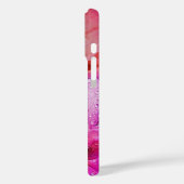 Gepersonaliseerde roze bloem Apple iPhone Case (Achterkant / Links)