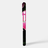 Gepersonaliseerde roze bloem Apple iPhone Case (Achterkant / Links)