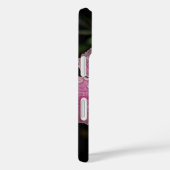 Gepersonaliseerde roze bloem Apple iPhone Case (Achterkant / Rechts)
