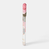 Gepersonaliseerde Roze Bloem Hoes voor Vrouwen iPhone 16 Hoesje (Rechterkant)