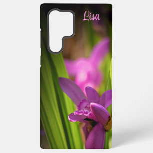 Gepersonaliseerde Roze Bloem Samsung Hoesje Samsung Galaxy Hoesje