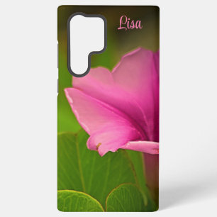 Gepersonaliseerde Roze Bloem Samsung Hoesje Samsung Galaxy Hoesje