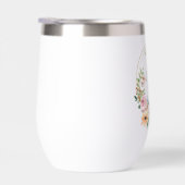 Gepersonaliseerde roze bloemenbruidsmeisjes (Rechts)