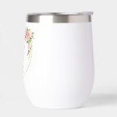 Gepersonaliseerde roze bloemenbruidsmeisjes (Links)