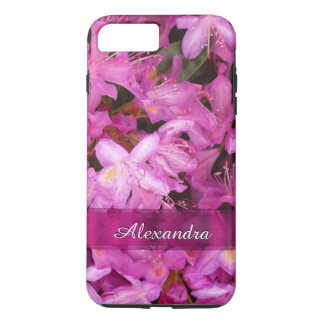 Gepersonaliseerde  roze bloemenfoto Case-Mate iPhone case