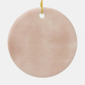 Gepersonaliseerde roze blush vader van bruid Ornam Keramisch Ornament (Achterkant)