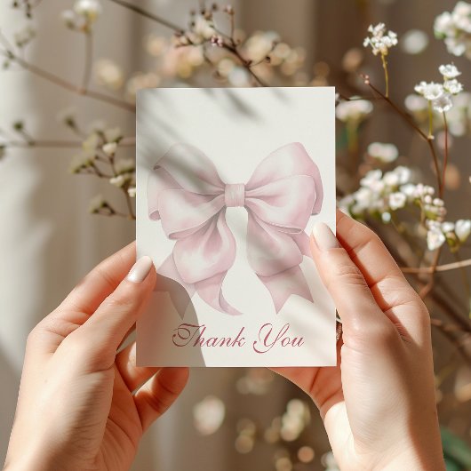 Gepersonaliseerde roze boog Vrijgezellenfeest Bedankkaart