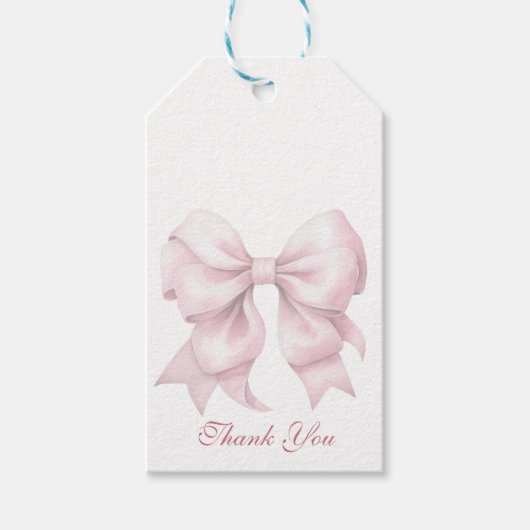 Gepersonaliseerde roze boog Vrijgezellenfeest Cadeaulabel (Voorkant)