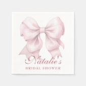 Gepersonaliseerde roze boog Vrijgezellenfeest Fanc Servet (Voorkant)