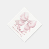 Gepersonaliseerde roze boog Vrijgezellenfeest Fanc Servet (Hoek)