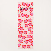Gepersonaliseerde roze bril Yoga Mat (Achterkant)