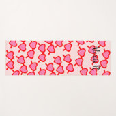 Gepersonaliseerde roze bril Yoga Mat (Voorkant (horizontaal))