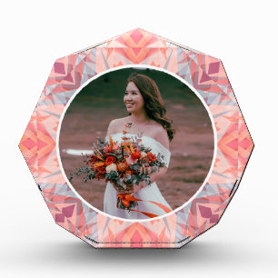 Gepersonaliseerde Roze bruiloft Jubileum Bruid Gif Fotoblokken