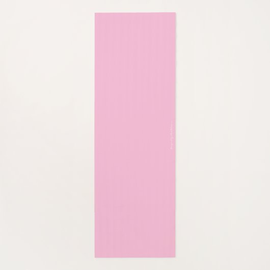 Gepersonaliseerde  Roze Bubbels Naam Yoga Mat (Achterkant)