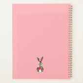 Gepersonaliseerde roze "Bunny Whisperer" Pasen Planner (Achterkant)