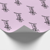 Gepersonaliseerde roze cadeauomslag voor Jennifer Cadeaupapier (Hoek)