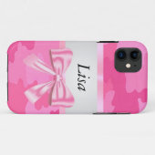 Gepersonaliseerde roze Camouflage roze roze roze r Case-Mate iPhone Case (Achterkant (horizontaal))