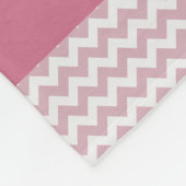 Gepersonaliseerde roze Chevrons Ethnic Princess Nu Fleece Deken (Hoek)
