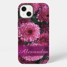 Gepersonaliseerde  roze Chrysanthemum bloem