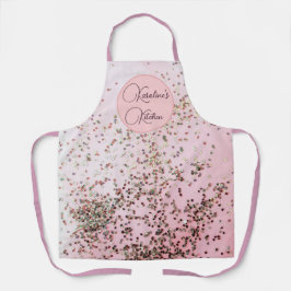 Gepersonaliseerde roze Confetti Schort